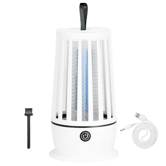 Destructeur d'insectes rechargeable pour usage intérieur et extérieur – Lampe anti-moustiques et mouches électrique 3000V