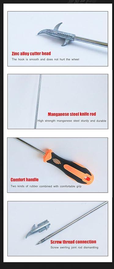 Car Tire Cleaning Hook Tire Cleaning Scraper