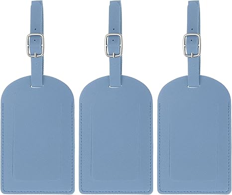Leather Tags for Suitcases Privacy Protection Luggage Identifier Travel Bag Labels