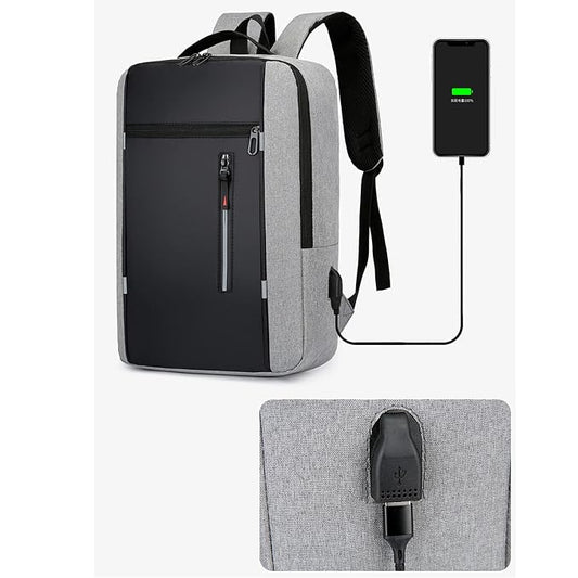 Waterproof Hiking & Laptop Backpack for Men – Large Capacity Business, School & Travel Backpack (Gray)