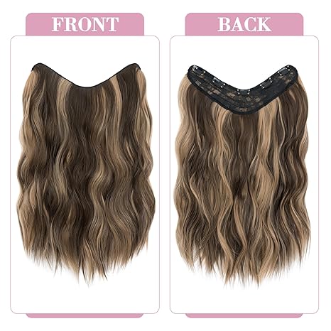 One-Piece Clip-In Hair Extension – Balayage Wavy Synthetic Hair