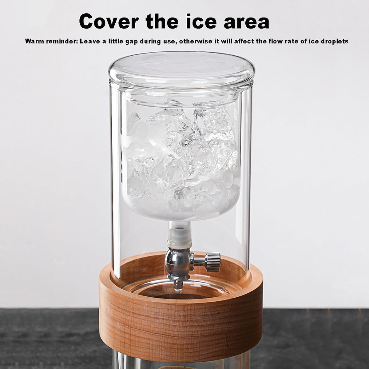 500ml Cold Brew Drip Coffee Maker – Adjustable Ice Drip Tower with Borosilicate Glass & Stainless Steel Flow Valve