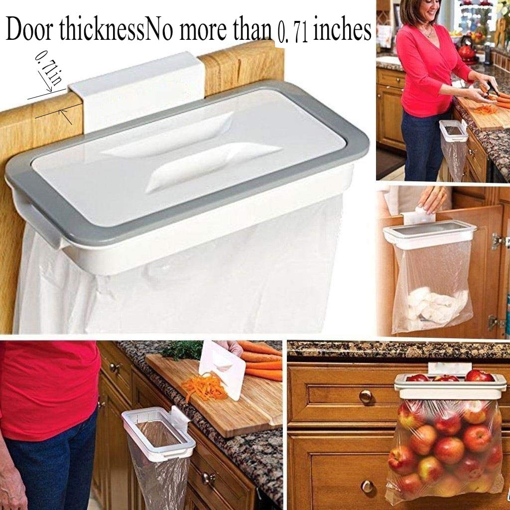Support de Sac Poubelle Suspendu pour Cuisine – Porte-Sac Poubelle Durable pour Porte d'Armoire et Support à Déchets pour une Gestion Efficace des Ordures