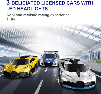 AGM MASTECH MR-10L 8.4M Slot Car Race Track Set – Dual High-Speed Racing Track with 4 Licensed Cars, 2 Controllers & Lap Counter