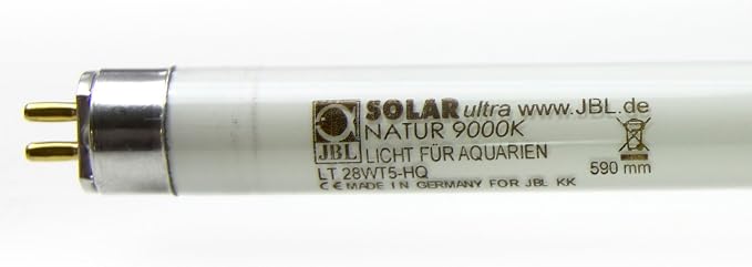 JBL SOLAR NATUR T5 ULTRA 28W Aquarium Fluorescent Tube – 590mm Full-Spectrum Daylight Light for Freshwater Aquariums