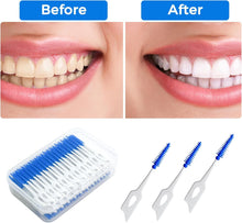 200 Pièces/Boîte de Bâtonnets de Fil Dentaire – Nettoyant Interdentaire Ultra-Fin & Brosse Interdentaire – Cure-dents Fil Dentaire Haute Tension pour l'Hygiène Buccale & l'Élimination de la Plaque Dentaire (Bleu/Vert)