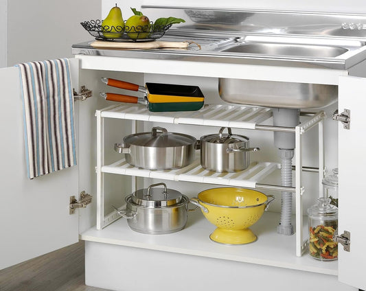 Stackable Cabinet Organizer Shelves | Versatile Kitchen Counter & Pantry Storage Rack