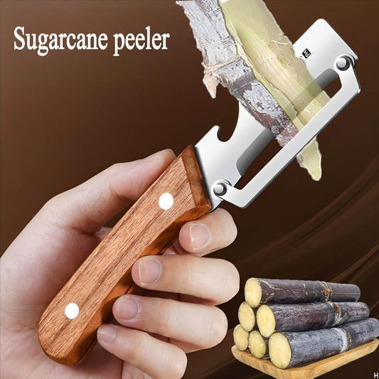 Premium Stainless Steel Fruit and Vegetable Peeler – Durable Wooden Handle Slicer for Kitchen Use