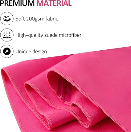 Eono Microfibre Towel – Pink | Ultra-Light, Compact & Quick-Drying Sports, Travel, Beach & Bath Towel