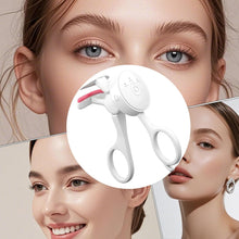 Recourbe-cils chauffant sans cadre GECOMO – Contrôle intelligent de la température – Rechargeable par USB et outil électrique longue durée pour rehaussement des cils (blanc)