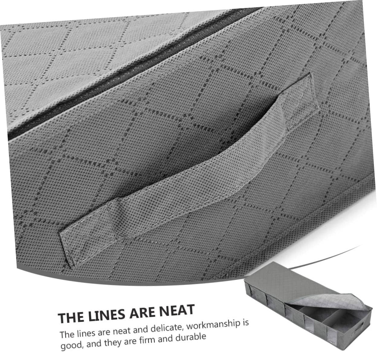 Adjustable Underbed Clothing Storage Bag – Large Foldable Organizer with Moveable Dividers – Low-Profile Storage Bin for Blankets, Shoes, Sweaters, and Toys – Dust-Proof Wardrobe Sorting Bag with Clear Top