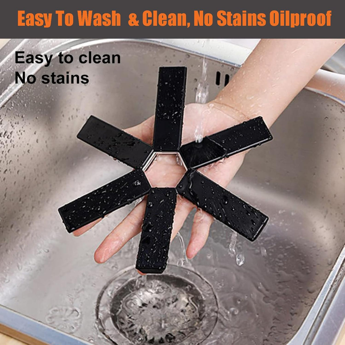 1 PIÈCE Tapis de protection thermique pliable créatif pour casseroles | Dessous-de-plat portables antidérapants extensibles | Sous-verres compacts et porte-plats pour plats chauds