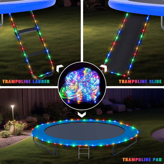 LED Solar Rope String Lights – Waterproof Tube Fairy Lights – Outdoor Solar Garland for Christmas, Garden & Patio Decoration (RGB/Blue/White/Warm)