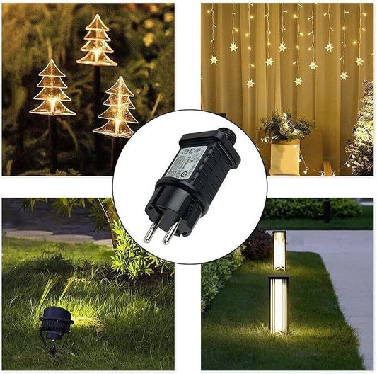 31V LED Transformer Plug with 8 Modes & 6H Timer | Adapter