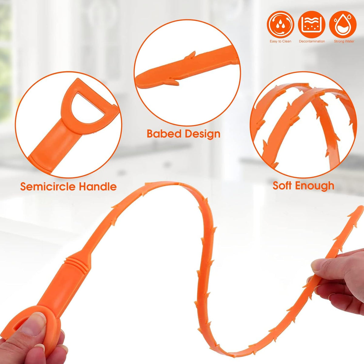 Universal Pipe Dredge & Hairpin Cleaner – Multi-Functional Sink Grabber – Flexible Water Channel Dredging Tool for Toilets, Sewers, and Kitchen Sinks