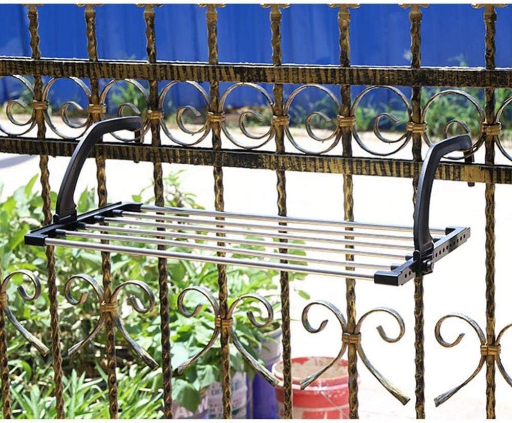 Stainless Steel Balcony Drying Shoe Rack – Folding Window Clothes Dryer and Portable Towel Storage Rack for Indoor & Outdoor Use