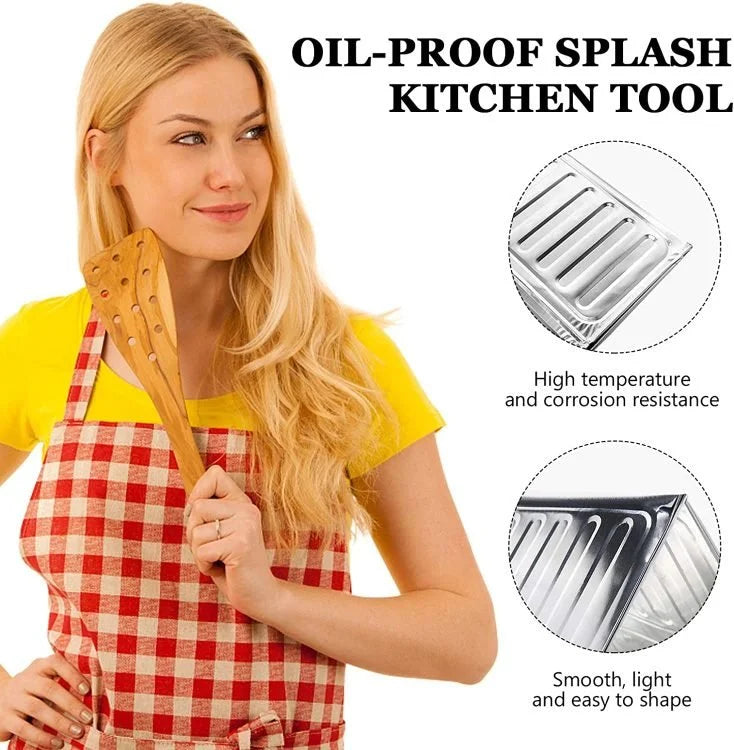 Aluminum Foil Gas Stove Shield Oil Splatter Screen Kitchen Tool 84 x 32.5cm