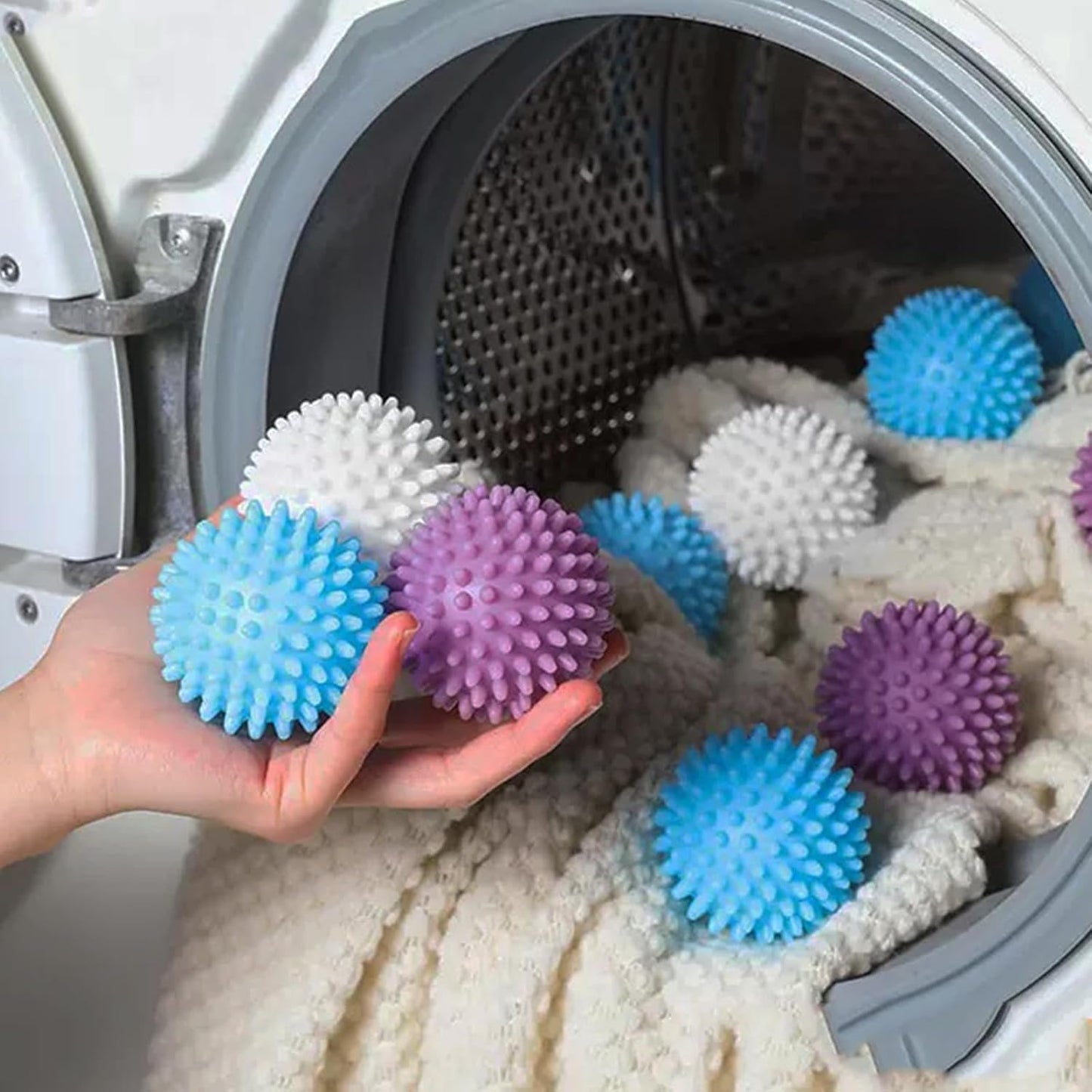 1 Piece Reusable Silicone Anti-Fouling Laundry Balls – Essential Drum Cleaning & Anti-Tangle Supplies