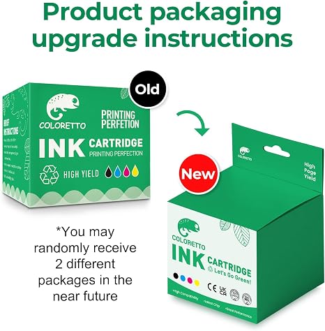 COLORETTO 302XL Black Remanufactured Ink Cartridge – High Yield Compatible Printer Ink (Special Edition)
