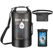 Ensemble de sacs étanches SYOSIN (lot de 3) – Sac étanche flottant 30 L + pochette pour téléphone et sac banane pour la plage, la natation, le kayak et les activités de plein air