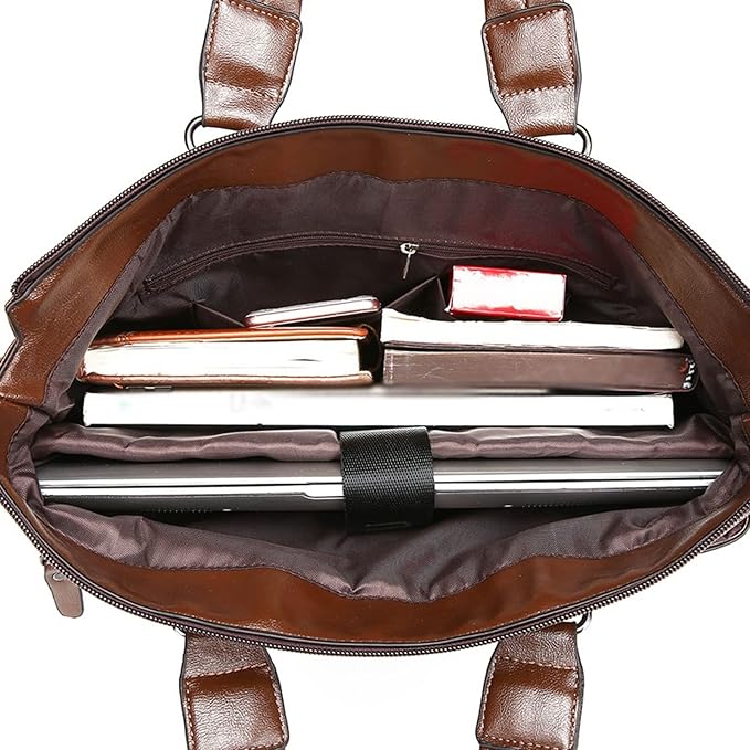 Men’s Laptop Briefcase Bag – High Capacity Messenger Bag for 14-Inch Laptop & Documents