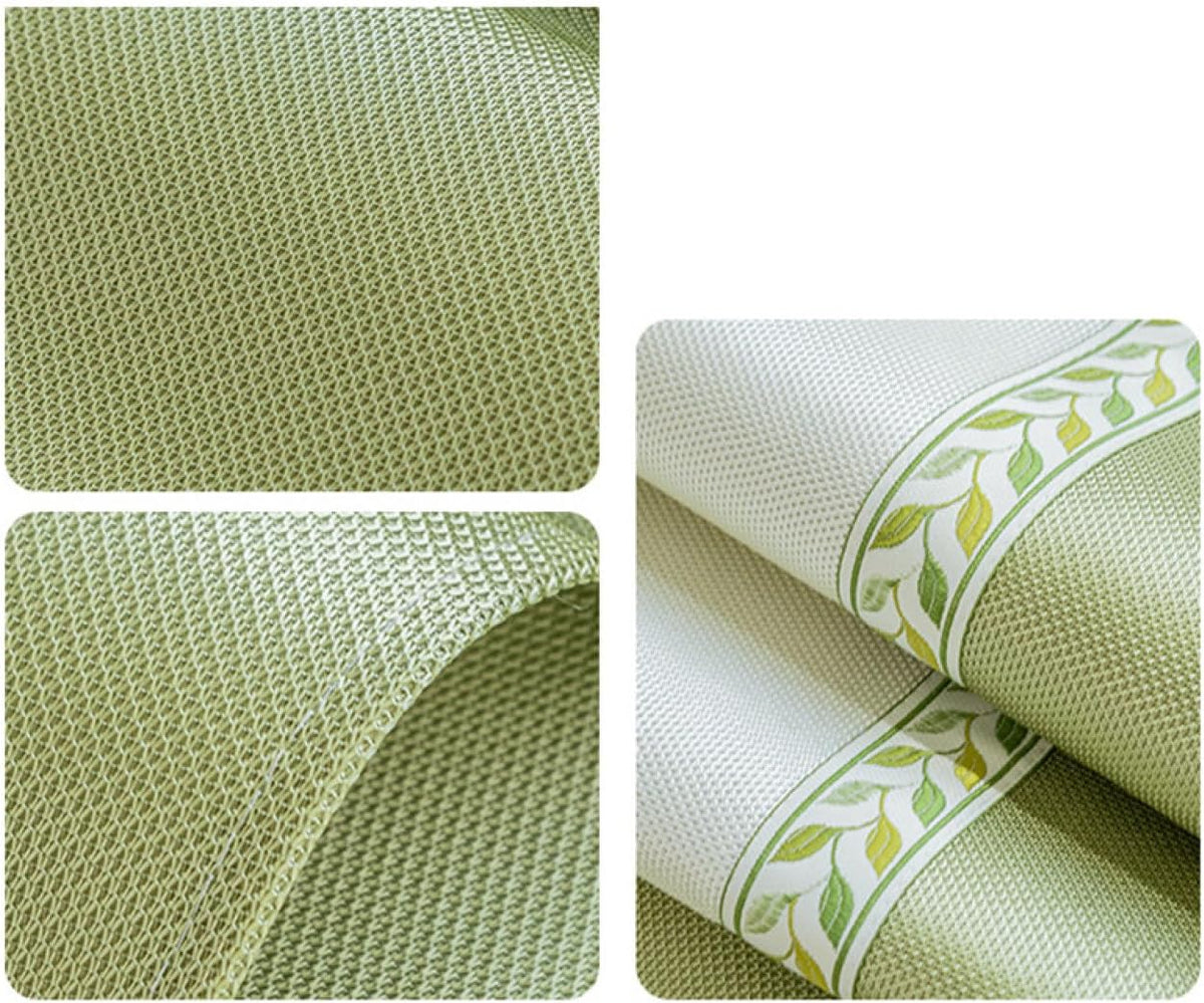 Textured Woven Sofa Cover with Decorative Leaf Border