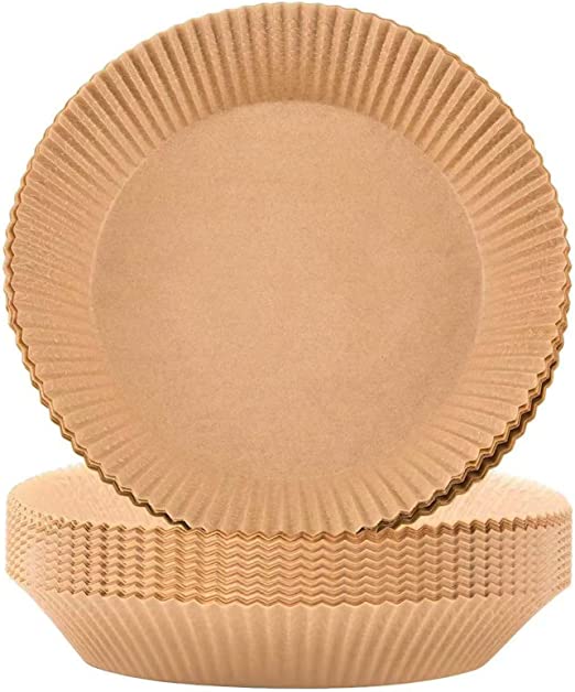 Papier sulfurisé pour friteuse à air chaud, lot de 100 feuilles