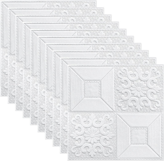 (38cmX35cm) 1 PIECE Self-Adhesive 3D Foam Wall Sticker – Waterproof Peel and Stick Brick Wallpaper – Faux Brick Wall Panels for Interior Home Decoration