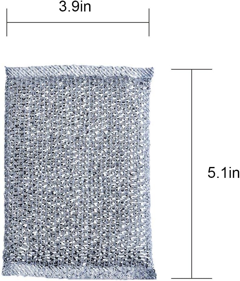 4 Pcs Non-Scratch Kitchen Dishwashing Sponges - Heavy Duty Household Cleaning Scrubber - Multi-Purpose Dish Sponge & Pot Cleaning Artifact