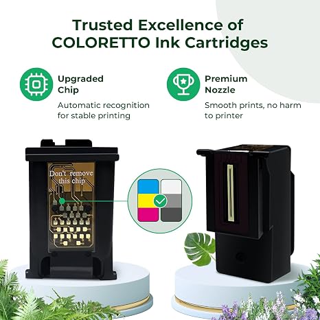 COLORETTO 302XL Black Remanufactured Ink Cartridge – High Yield Compatible Printer Ink (Special Edition)