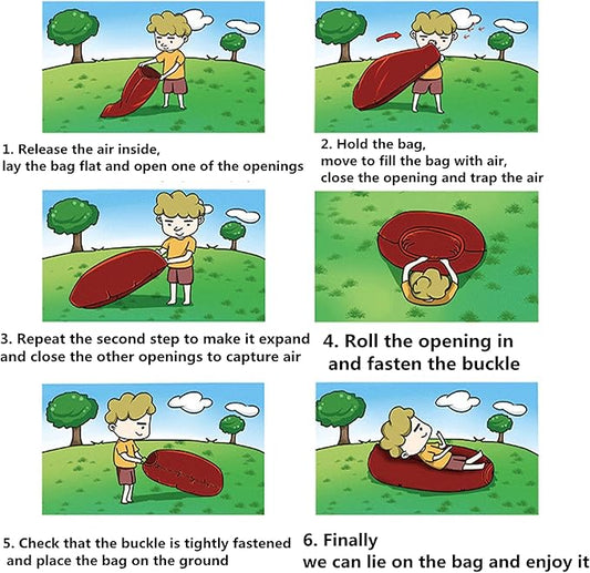 Inflatable Recliner Sofa Hammock | Portable Air Lounge Chair for Camping & Beach