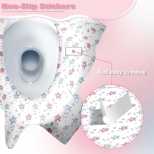 20-Pack Extra Large Disposable Toilet Seat Covers – Individually Wrapped Portable Travel Mats – Waterproof Full-Coverage Potty Liners for Adults and Toddlers