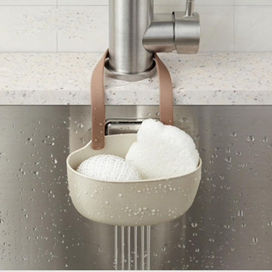 Kitchen Sink Sponge & Soap Holder | Multi-Purpose Bathroom Dish Drainer & Storage Drying Rack