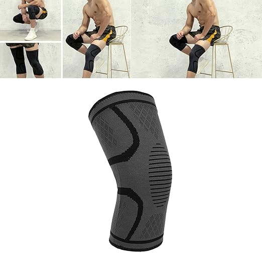 Knee Support Compression Sleeve – Anti-Slip Brace for Running, Basketball & Sports (Unisex, M)
