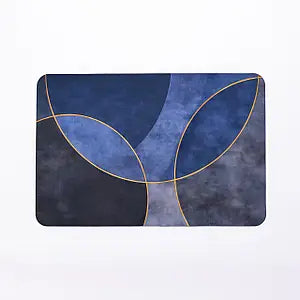 40*60cm Rectangular Absorbent Anti Slip Rubber Quick Dry Bath Mat (EGM057)