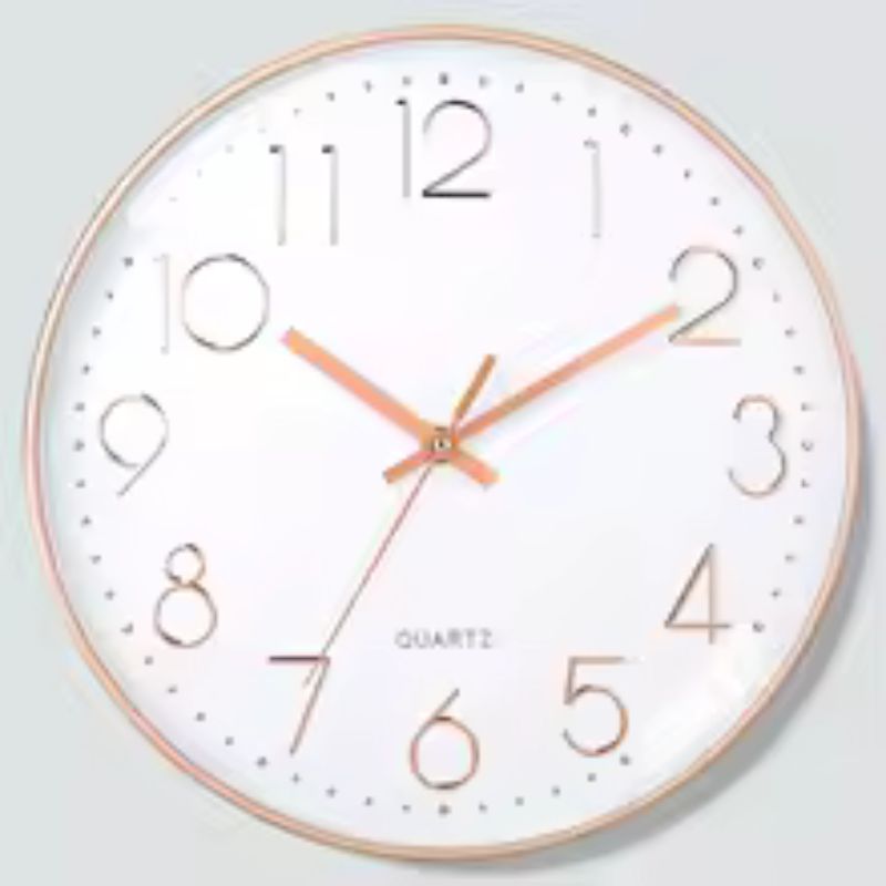 8-Inch Quartz Wall Clock – Silent Non-Ticking Mute Clock – Cubic Digital Wall Clock for Living Room, Bedroom & Office Decoration