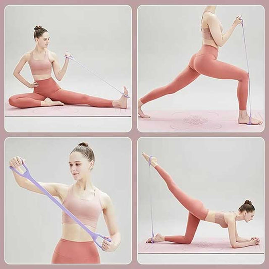 8-Shaped Resistance Band for Shoulder & Back – Elastic Stretcher for Home Fitness, Posture Correction & Stretching