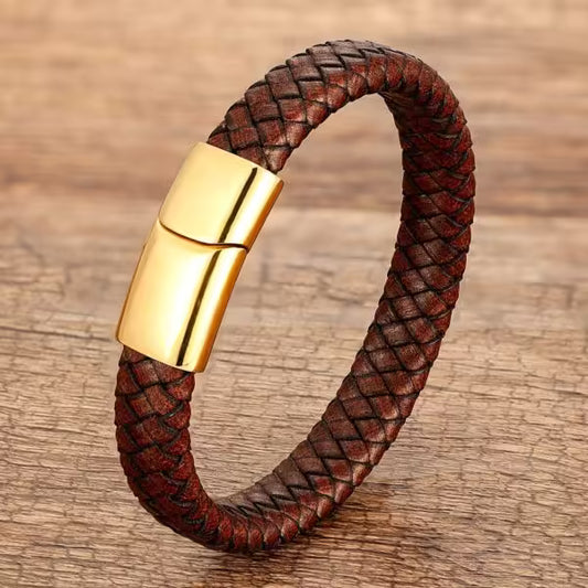8 Colors Classic Leather Men Bracelet (EGBT059)
