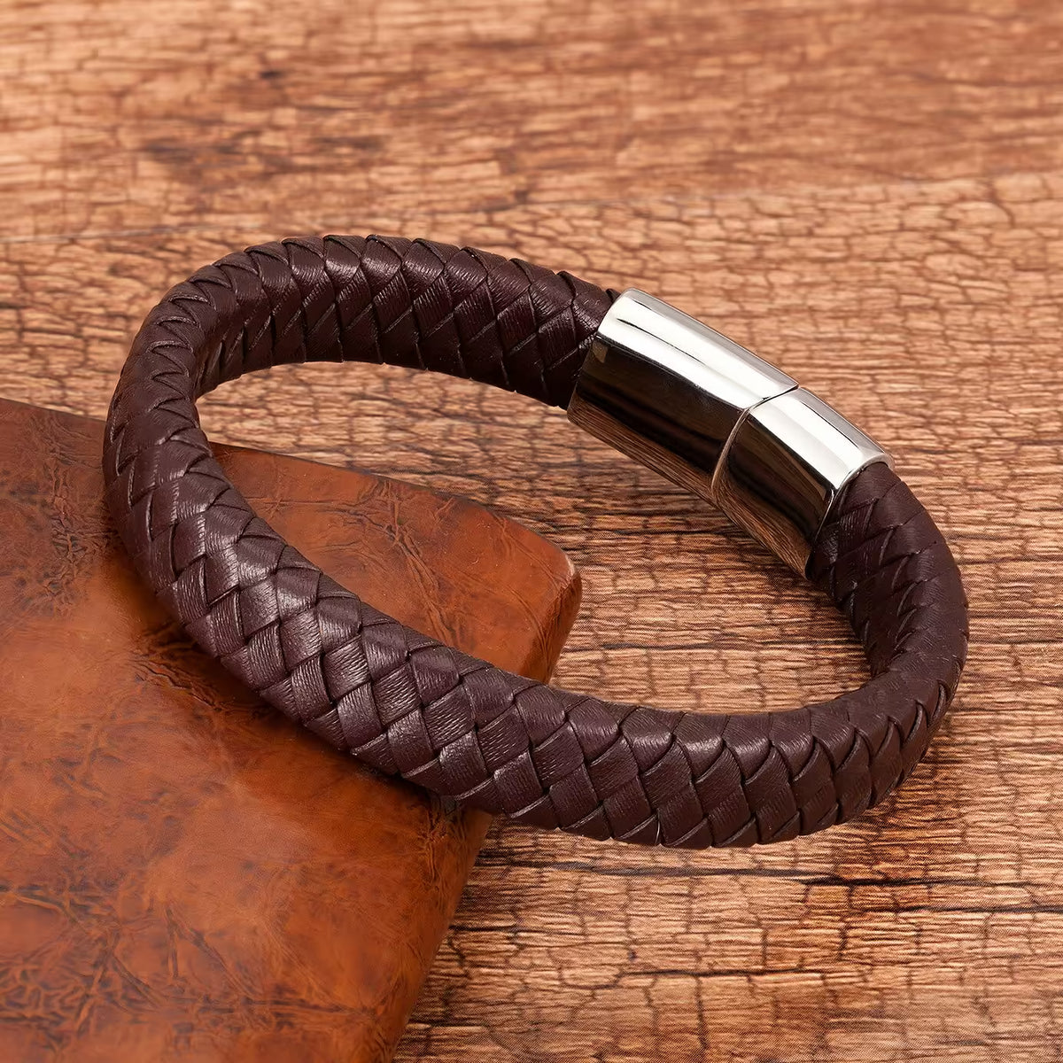 8 Colors Classic Leather Men Bracelet (EGBT059)