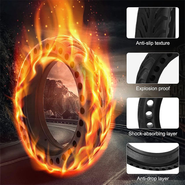 8.5" Solid Honeycomb Tire Replacement for Xiaomi M365 Electric Scooter – Compatible with Mijia Mi M365 Pro, Gotrax GXL V2 &amp; XR, Front/Rear Scooter Wheel