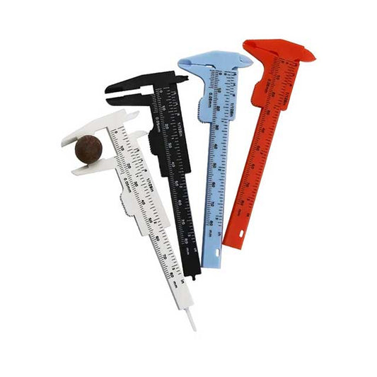 80mm Mini Plastic Vernier Caliper – Sliding Gauge Measuring Tool Ruler Micrometer for DIY & Precision Tasks