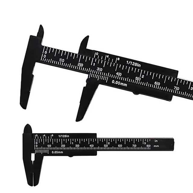 80mm Mini Plastic Vernier Caliper – Sliding Gauge Measuring Tool Ruler Micrometer for DIY & Precision Tasks