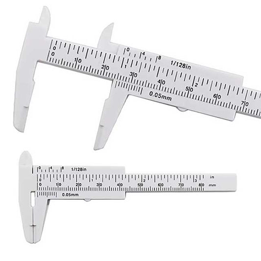 80mm Mini Plastic Vernier Caliper – Sliding Gauge Measuring Tool Ruler Micrometer for DIY & Precision Tasks
