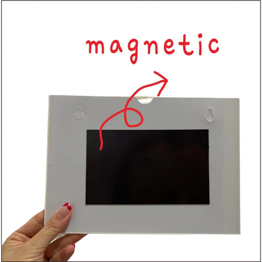 Wall Frame Case with Magnetic or Double Adhesive  ( Red )