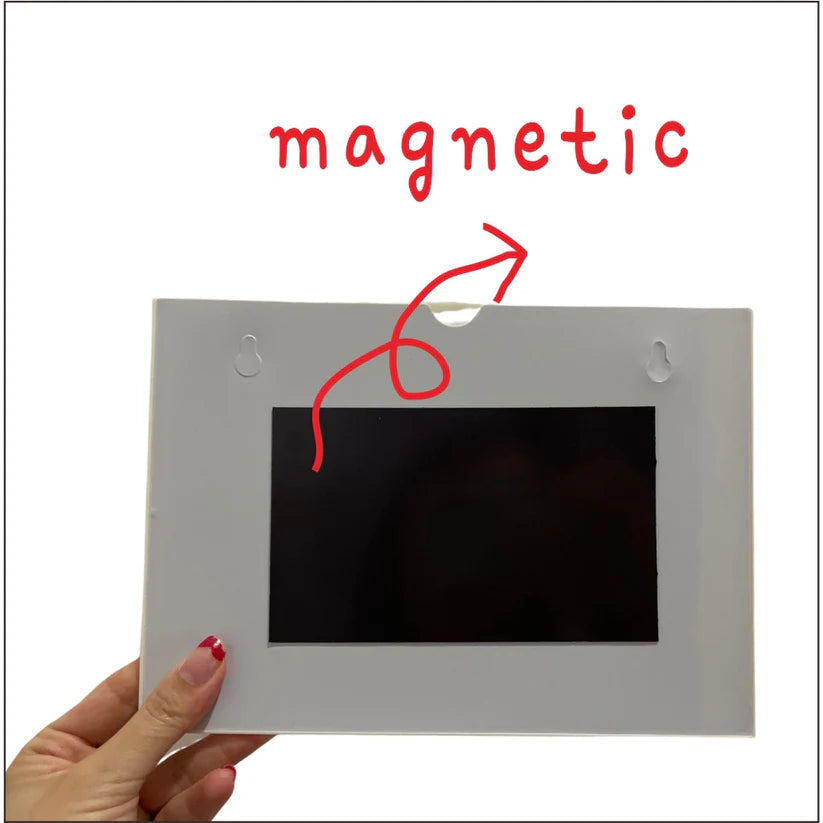 Wall Frame Case with Magnetic or Double Adhesive  ( Red )
