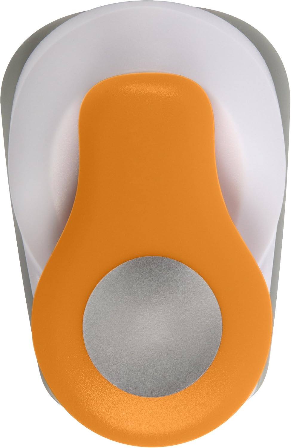 Fiskars Medium Lever Punch – 1-Inch Circle Craft Paper Punch, White & Orange