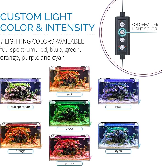 Hygger HG-978 36W LED Aquarium Light for 36–42 Inch Tanks – Full Spectrum Planted Tank Light with 24/7 Timer & DIY Mode