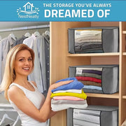Ensemble de rangement sous lit NestNeatly : organisateurs gain de place pour vêtements, chaussures, couvertures et plus encore | Solution de rangement sous lit durable