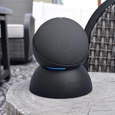 Base de batterie pour Echo Dot (4e et 5e génération) – Support d'alimentation portable compatible avec l'enceinte intelligente Alexa