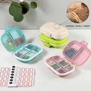 Portable 8-Compartment Pill Organizer Box – Travel Medicine, Vitamin & Supplement Storage Case